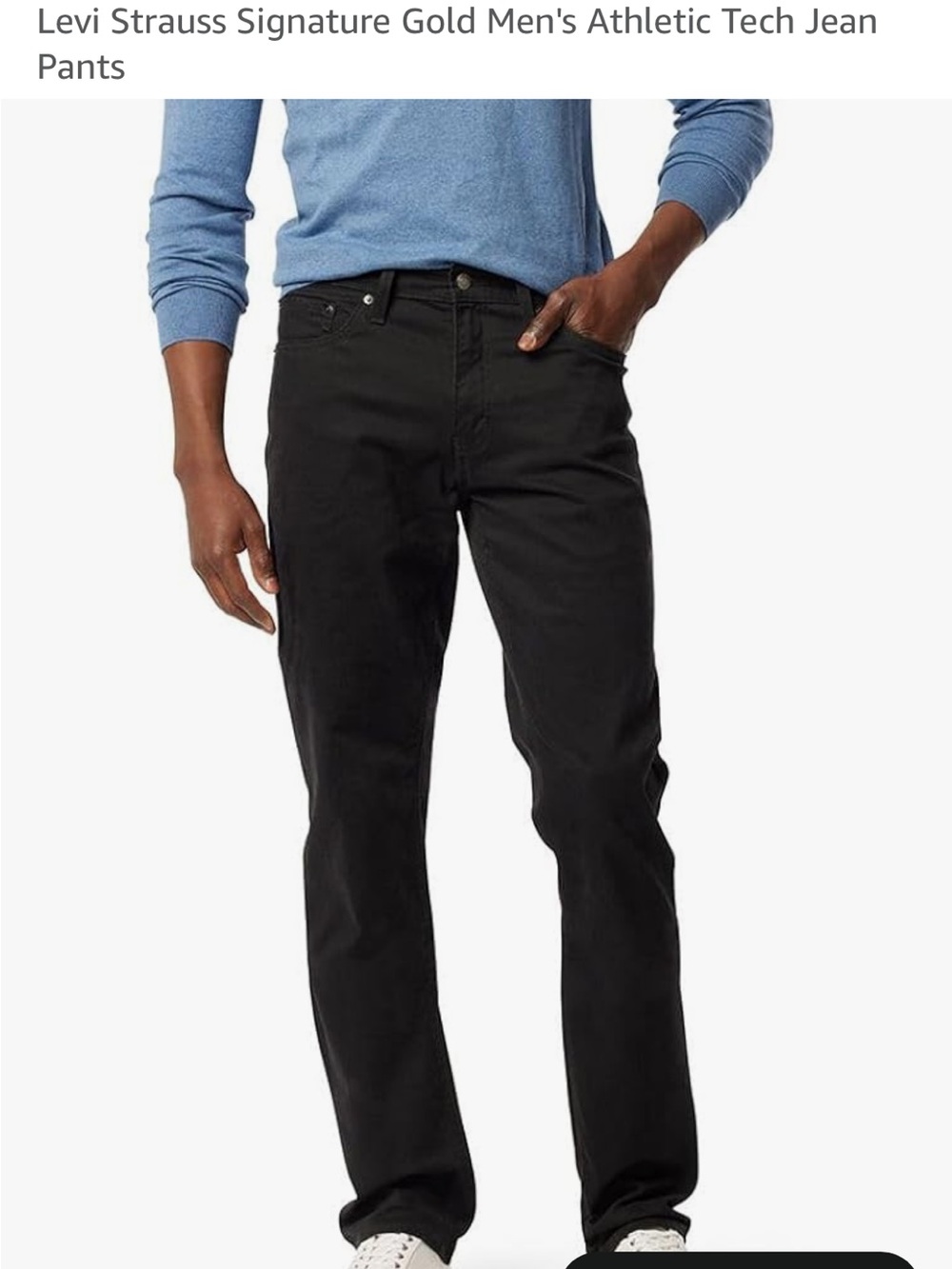Levi's Men's Straight Black Jeans